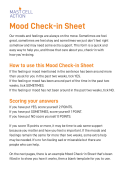 Adult mood check in sheet - printable