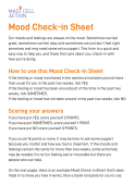 Adult mood check in sheet - printable