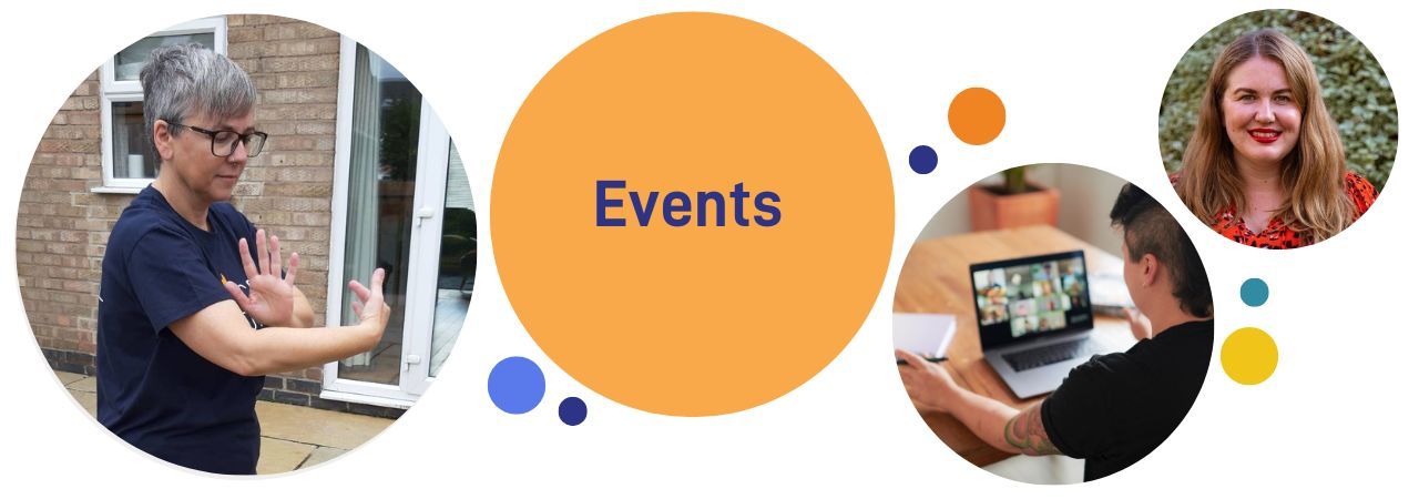 A picture of the Mast Cell Action logo and our fundraisers in bubbles